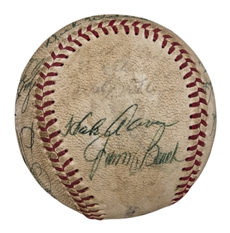 1973 All-Star Team Signed Baseball With 16 Signatures Including Munson, Aaron & Jackson (PSA/DNA)